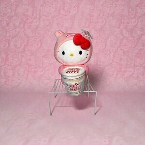 NEW! Kidrobot RARE Hello Kitty Piggy Plush Nissin Pork Cup Noodles